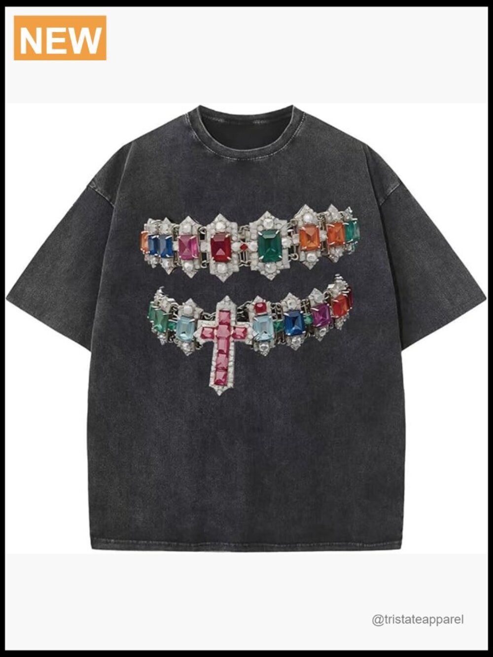 Oversized Vintage Graphic Tee Y2K Acid Wash Streetwear Men's T-Shirt
